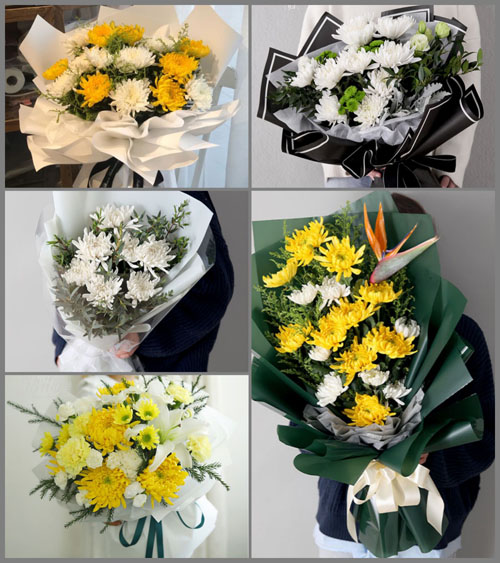 湖北黄冈市黄梅县停前镇铁牛村白事花束代送